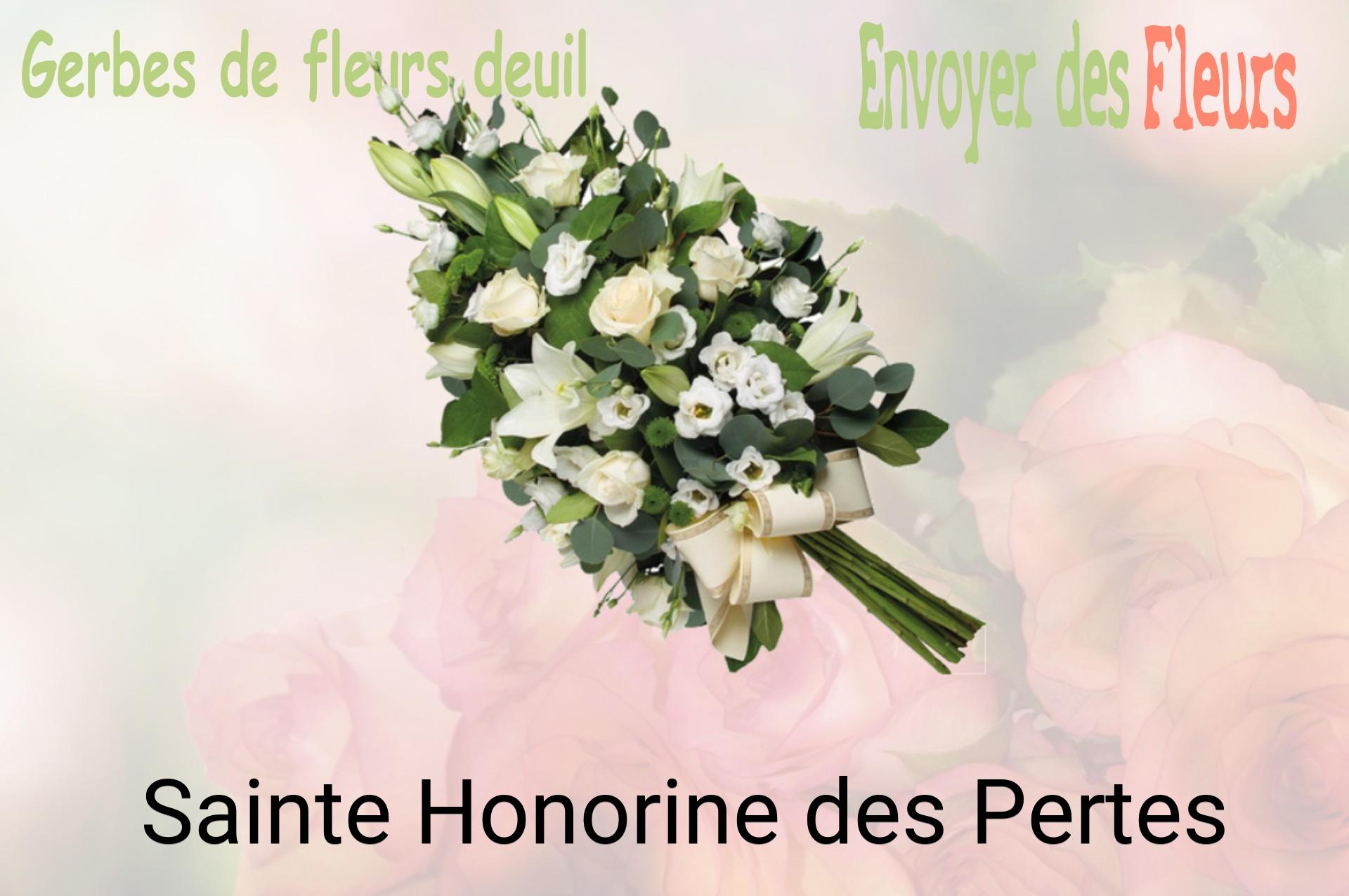 Gerbe de fleurs de deuil livrée à Sainte-Honorine-des-Pertes